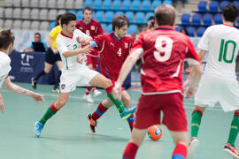Partido Portugal contra República Checa. 14º Campeonato del Mundo Universitario de Fútbol Sala 2014 (FUTSAL). Antequera. Julio de 2014