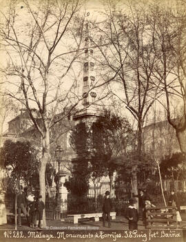 Málaga, Monumento a Torrijos en la Plaza de la Merced. J. E. Puig.