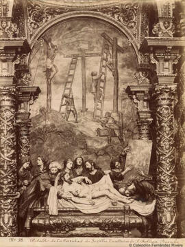 Sevilla, iglesia de La Caridad, retablo con escultura de Pedro Roldán: “Santo entierro” . E. Beauchy
