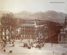 Granada, Vista de la ciudad y Sierra Nevada al fondo. Léon et Lévy.