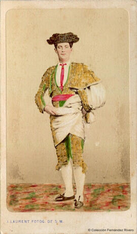 Madrid, retrato del torero “El Tato”. J. Laurent.