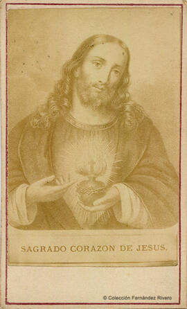España, reproducción de una pintura del "Corazón de Jesús". Fotógrafo desconocido.