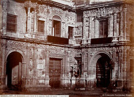 Sevilla, El Ayuntamiento, fachada, parte lateral izquierda. J. Laurent, Madrid.