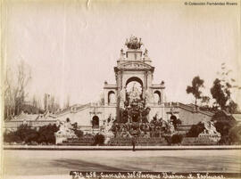 Barcelona, cascada del parque de la Ciudadela, panorámica. Antonio Esplugas.