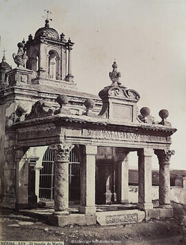 Mérida (Badajoz), templo de Marte. J. Laurent.