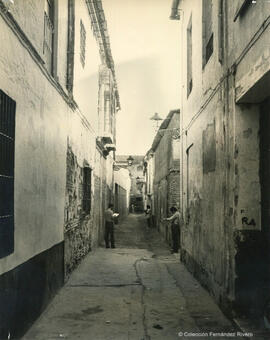 Malaga, un callejón en un barrio popular. Fotógrafo desconocido.