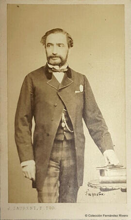 Madrid, retrato de Práxedes Mateo Sagasta. J. Laurent.