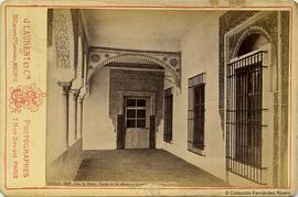 Sevilla, Casa de Pilatos, galería interior. J. Laurent y Cia.