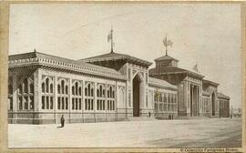 Barcelona, reproducción de un dibujo del Pabellón de Agricultura de la Exposición Universal de 1888. Fotógrafo desconocido.