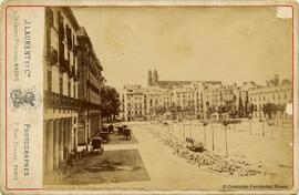 Barcelona, Plaza del Comercio, antes de Palacio. J. Laurent y Cia.