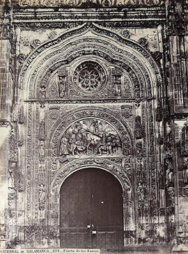 Salamanca, catedral Nueva, puerta de los Ramos. J. Laurent.