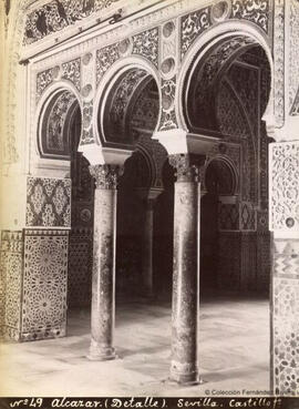 Sevilla, Alcázar, Dormitorio de los Reyes Moros, detalle. Miguel Castillo.