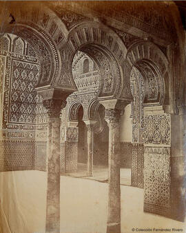 Sevilla, Alcázar, Triple arco en el salón de Embajadores. Léon et Lévy.