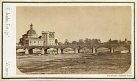 Valencia, Puente de la Trinidad y Monasterio. Eugenio Jouliá.