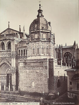 Toledo, catedral, exterior de la capilla mozárabe. J. Laurent.