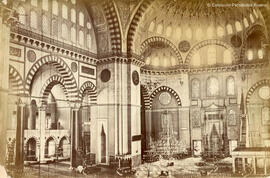 Estambul (Turquía), Mezquita Azul, interior. Fotógrafo desconocido.