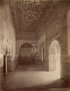 Sevilla, Alcázar, dormitorio de los Reyes Moros o Alcoba Real. Léon et Lévy.