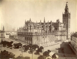 Sevilla, Catedral y Giralda, fachada sur. Léon et Lévy.