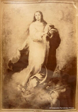 Óleo de Murillo titulado "La Inmaculada de El Escorial", del Museo del Prado de Madrid. J. Laurent.