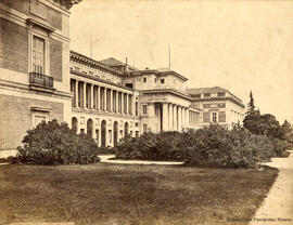 Madrid, Museo del Prado, fachada principal. Francis Frith & Co.