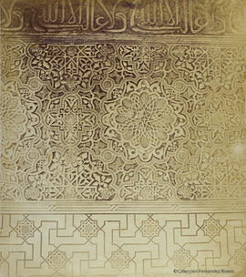 Granada, Alhambra, detalle de atauriques. Masson.