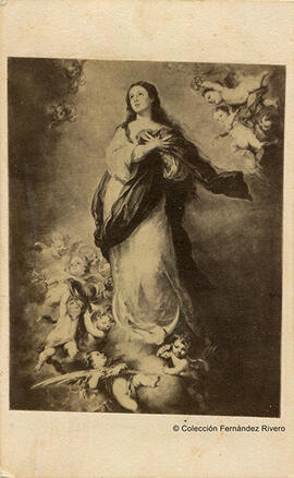 Sevilla, reproducción del óleo de Murillo titulado "La Concepción de la Virgen" La niña, del Museo de Bellas Artes de Sevilla. Ildefonso Cañaveral.