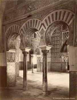 Sevilla, Alcázar, Triple arco en el salón de Embajadores. Léon et Lévy.