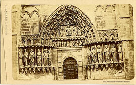 Burgos, catedral puerta de la Coronería. J. Laurent.