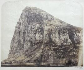 Gibraltar, parte norte del peñón visto desde el oeste. Dautez.