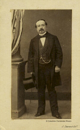 Madrid, retrato de Buenaventura Vivó y Díaz, embajador de México en España. J. Laurent.
