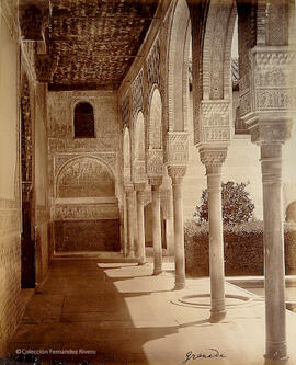 Granada, Alhambra, Patio de los Arrayanes, galería. Léon et Lévy