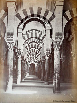 Córdoba, Mezquita, bosque de columnas. Fotógrafo desconocido.