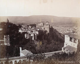 Granada, la Alhambra y el Generalife desde la Silla del Moro. Luis Léon Masson.