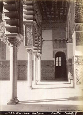 Sevilla, Alcázar, Patio de las Doncellas, interior de una galería. Miguel Castillo.