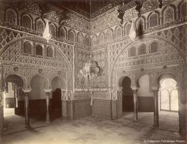 Sevilla, Alcázar, Triples arcadas en el salón de Embajadores. Léon et Lévy.