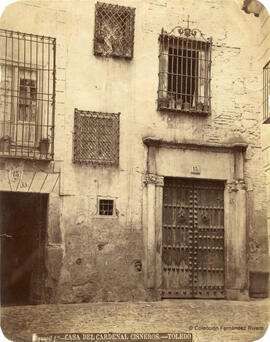 Toledo, Calle de las Bulas, casa del Cardenal Cisneros. Casiano Alguacil.