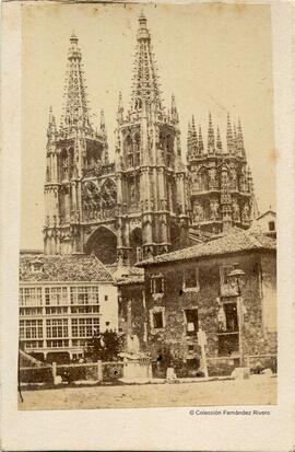 Burgos, Catedral desde el sur. Charles Clifford.