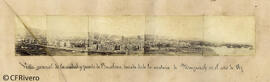Barcelona, panorámica desde Montjuich hacia el este. Fotógrafo desconocido.