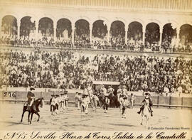 Sevilla, Corrida de toros, salida de la cuadrilla. E. Beauchy.