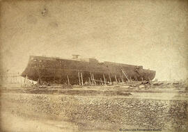 Cádiz, astillero Vea Murguia, barco en construcción. Pol Hermanos.