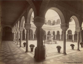 Sevilla, Casa de Pilatos, patio. Léon et Lévy.