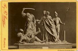 Murcia, escena escultórica de "El prendimiento", obra de Francisco Salzillo. R. y B. Almagro.