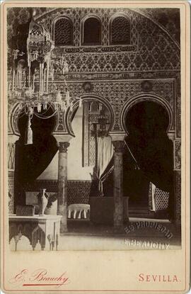 Sevilla, Alcázar, triple arquería en el Salón de Embajadores. E. Beauchy.