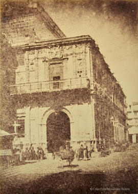 Sevilla, fachada lateral del Ayuntamiento en la Plaza de San Francisco. Alphonse de Launay.