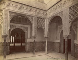 Sevilla, Alcázar, Arcadas en el Patio de las Muñecas. Léon et Lévy.