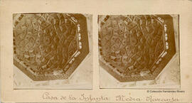 Zaragoza, artesonado de una cúpula que perteneció a la Casa Zaporta. José Antonio Dosset Monzón.