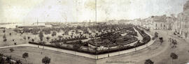 Málaga, panorámica con el Parque y la Cortina del Muelle. M. Osuna.