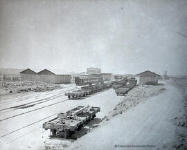 Linares (Jaén), estación de la Línea férrea Linares-Puente Genil. Fotógrafo desconocido.
