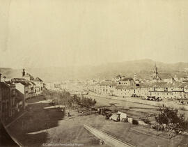 Málaga, río Guadalmedina de sur a norte. L. Masson.