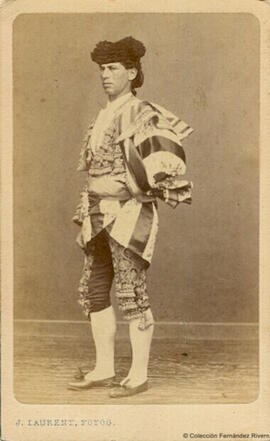 Madrid, retrato del torero “Frascuelo”. J. Laurent.